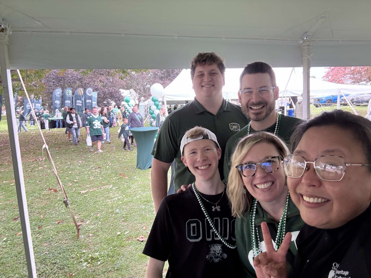 OUHCOM's tweet photo. Thank you to all the #OUHCOM alumni and friends who joined us at the OHIO Homecoming Alumni Tailgate today! 💚 https://t.co/7LdpnZeyzJ