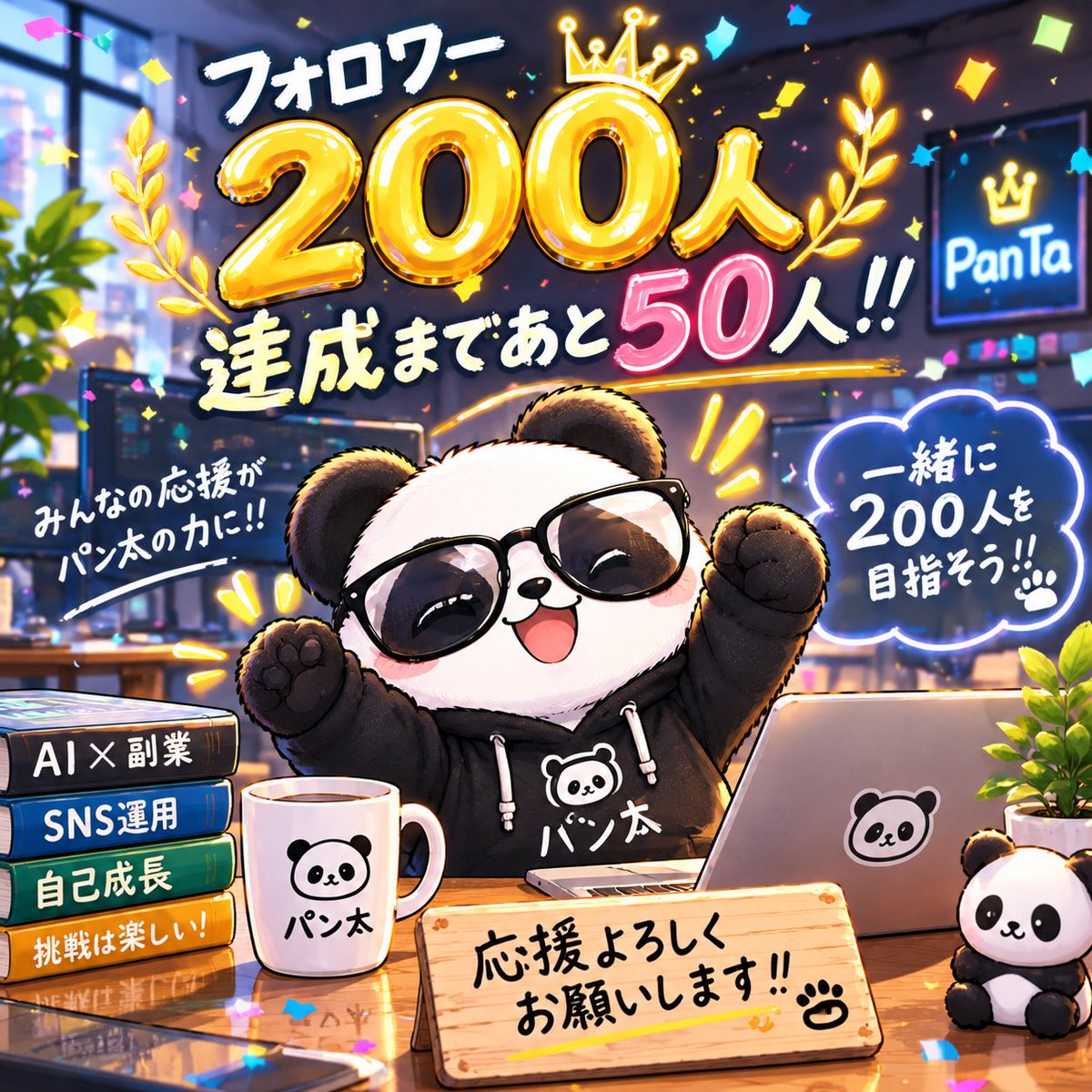 panta_note's tweet photo. おはようございます🌞

キャンプ中ですが、
残り50人で200人達成です！

ここ2日間にすごいフォローしてくださり
とても嬉しかったです😭

あと50人どうか応援の程
よろしくお願いします🙇‍♂️🙇‍♂️ https://t.co/i68uTsj6Nt