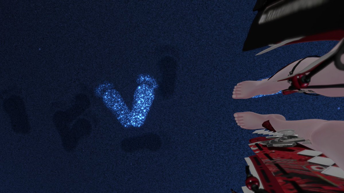 RanshioXD's tweet photo. 发光的海非常好看！投影仪的效果也很棒！
#VRChat https://t.co/Z1IkcMtJ6t