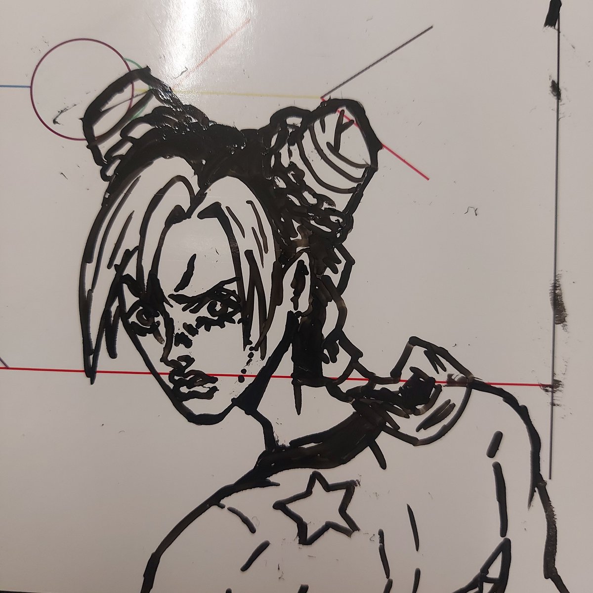 _cryptgal's tweet photo. Whiteboard jolyne https://t.co/b8uig7y8HR