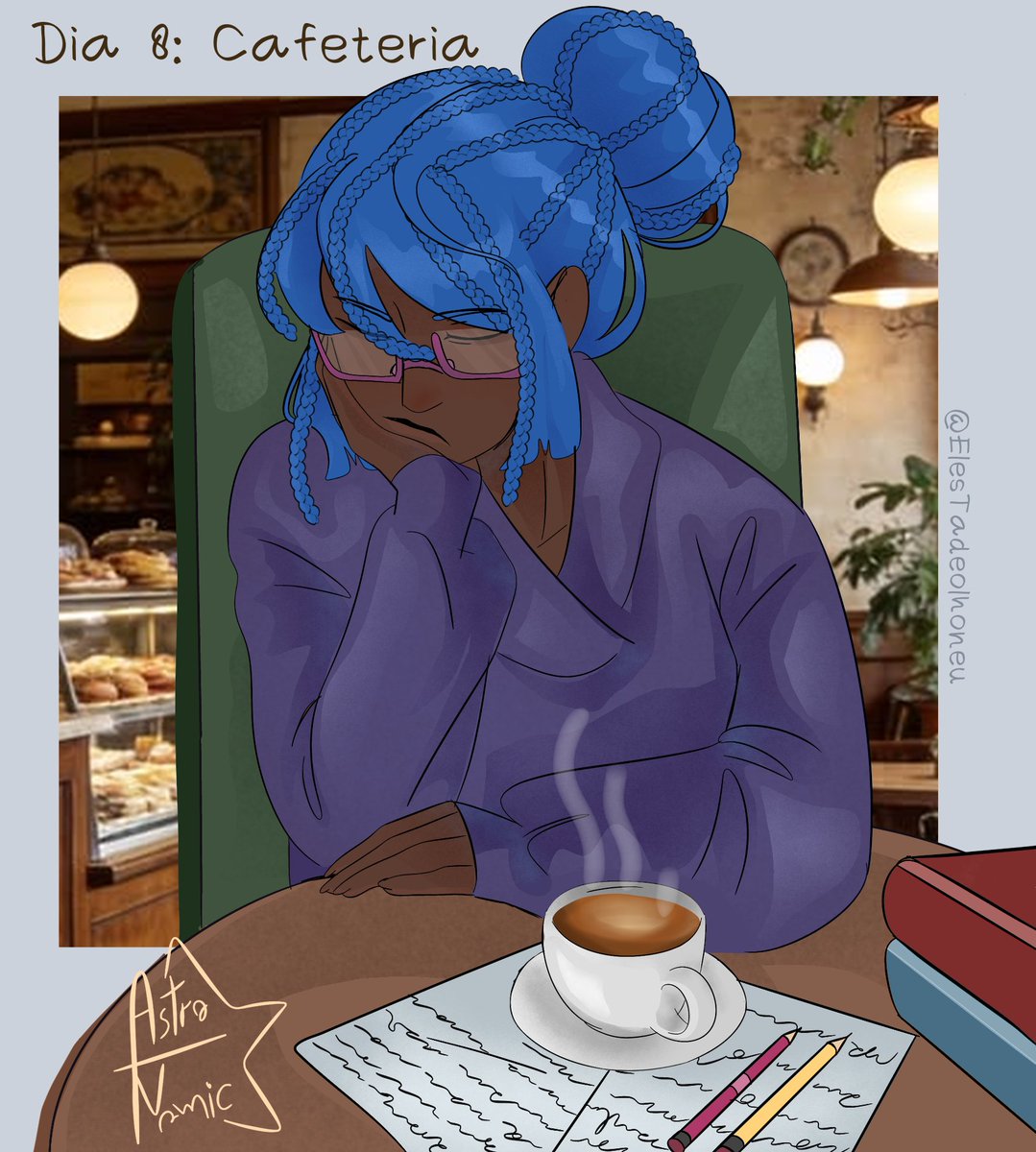 ElesTadeolhoneu's tweet photo. Día 8: Cafetéria ☕

Tiene sueño💤📚

#fnafhs #fhs #fnafhstober2026 https://t.co/s1usi5Jyzm