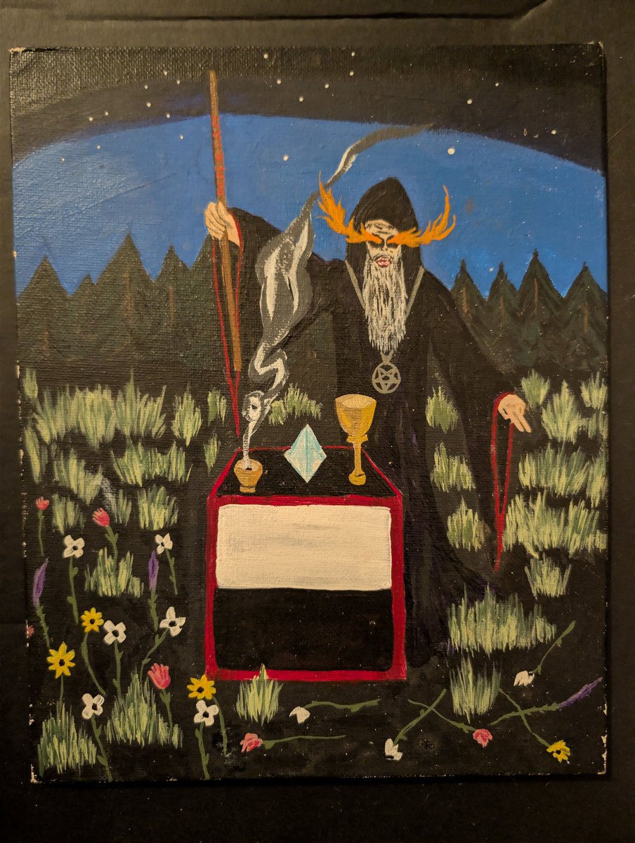 HAGKVLT7's tweet photo. Two of the Tarot cards I painted at the age of 15 for a deck involving O9A work, NAOS Magick. All of my art is usually kept private and away from prying eyes ..., but I will share these from my childhood. 
#Naos #OrderOfNineAngles #O9A #OccultArt #Esoteric #DarkArt #BlackMetal #Hermeticism #Gnosis