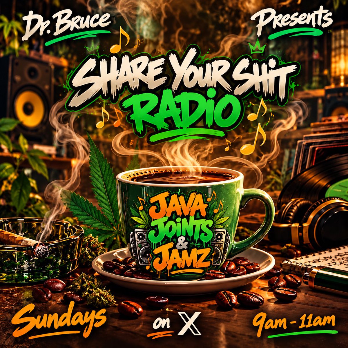badkarma617's tweet photo. Tap in tomorrow morning for another episode of ☕️💨🎶 and come share your music on share your shit radio! 9am - 11am - https://t.co/uWaDfftX92 https://t.co/pileUyrYie