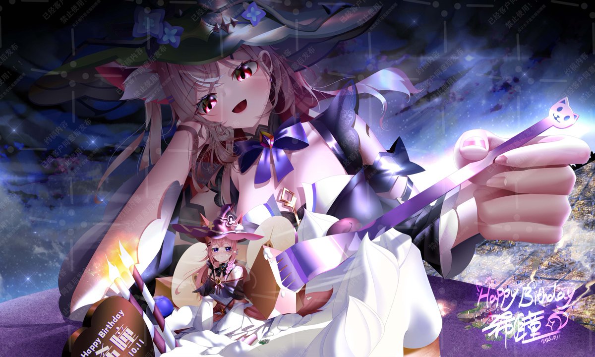 Feather1Prism0's tweet photo. 感谢来自@FutatsukiHitomi双月月希瞳的约稿，同时，今天是她的生日，祝你生日快乐！！！

Thanks to @FutatsukiHitomi for the commission. Also, today is her birthday, happy birthday to you!! https://t.co/eyfThU6fPV