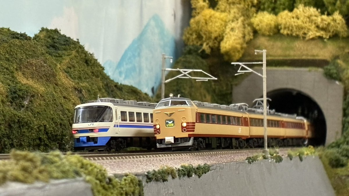 Re_Color_train's tweet photo. 【東京・本店4階】本日ご来店のお客様⑤

485系 特急スーパー雷鳥

※ 7,8番線使用

#リカラー #Re_Color #鉄道模型 #ｎゲージ  #レンタルレイアウト https://t.co/ODEyRNInZK
