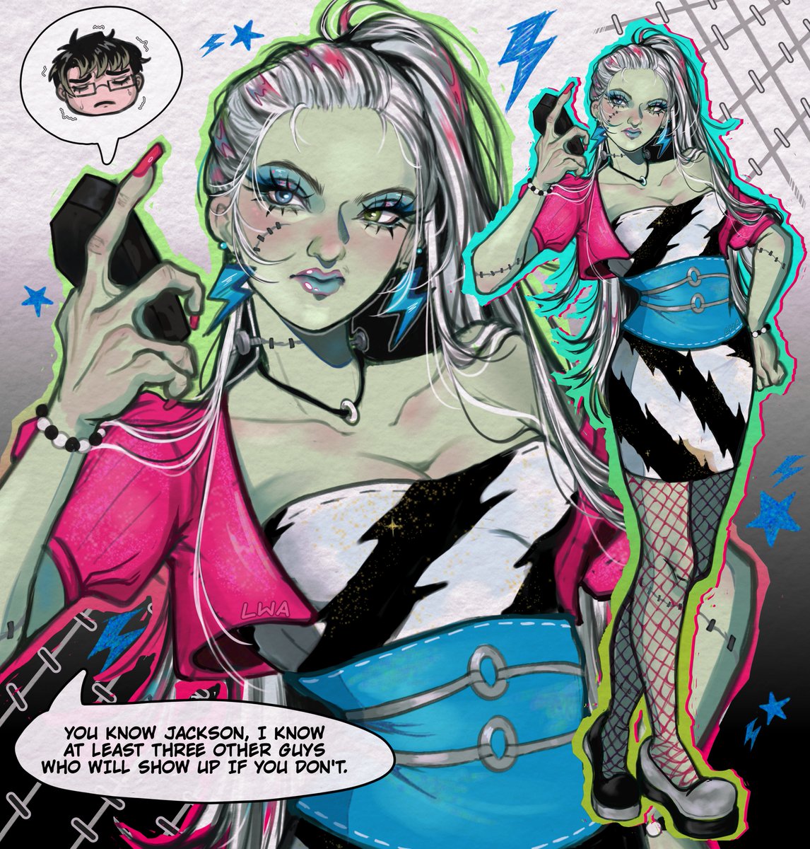 lazywitcharts's tweet photo. icon, legend and the moment
#frankiestein #monsterhigh #dawnofthedance https://t.co/jNaeKIKSqP