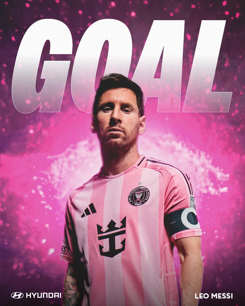 InterMiamiCF's tweet photo. 46’ | GOAAAAL MESSI! 💫

#MIAvDC [3-0] https://t.co/0M9Bie2QEm