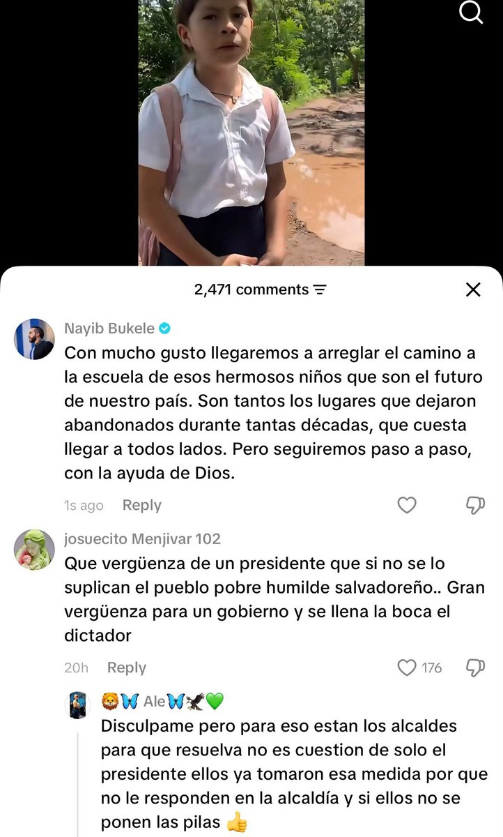 ultimahsv's tweet photo. #Nacionales | 🛣🏫✅️ El Presidente @nayibbukele respondió a la solicitud de ayuda para reparar el camino hacia la escuela del caserío Catarina, en Cabañas, y aseguró que trabajarán paso a paso para atender las necesidades de las comunidades olvidadas durante décadas.

Video: https://t.co/8xlZby2rth