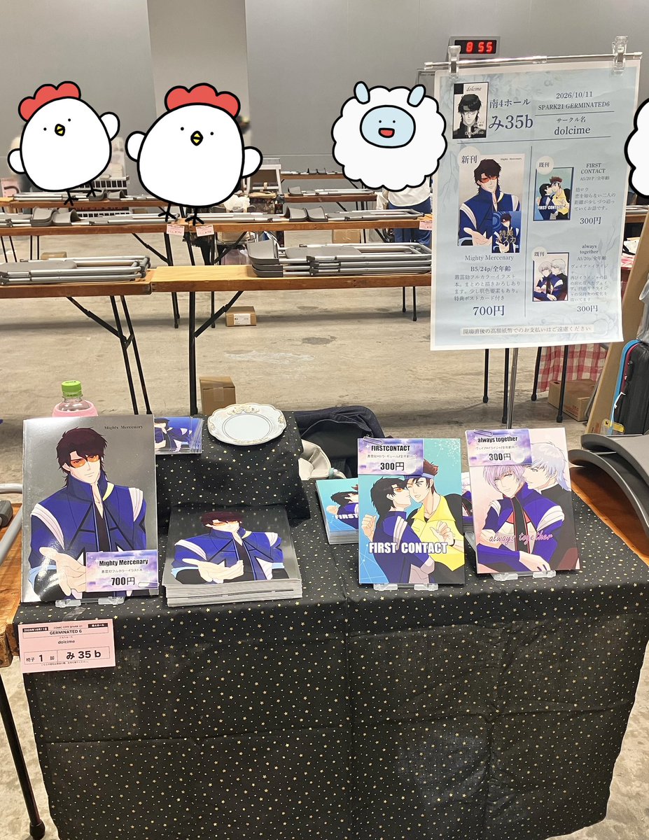 ren_seed_'s tweet photo. サークル設営終わりました😊
宜しくお願いいたします🙇‍♀️ https://t.co/W6pBohRnwZ