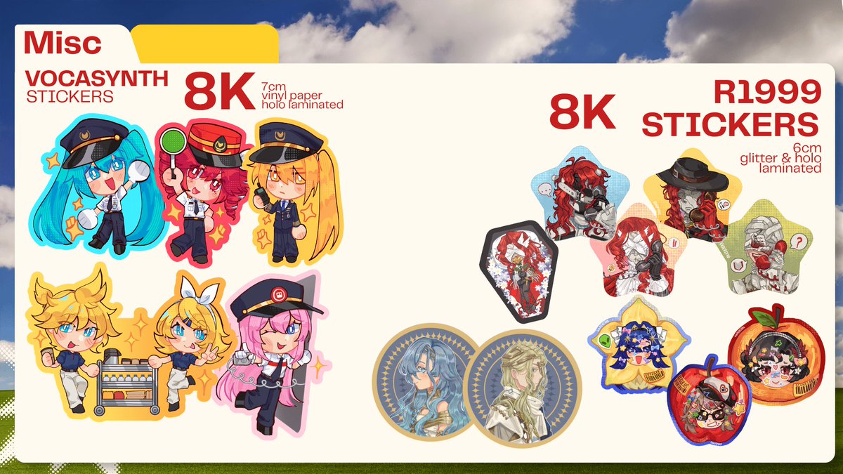 kkaerikko's tweet photo. (❤️&amp;🔁 appreciated!!)
#cf23 #comifuro23 #cf23catalogue

Glad to see you again!! Batch 2 is now open!!
🗓️11-18 OCT
🚉 DAY 2 SUN pick up / mail order
🚉fandoms: indonesian railway, train gijinkas, r1999 (aleph), vocasynth
🚉payment: qris https://t.co/52AbI2sJzz