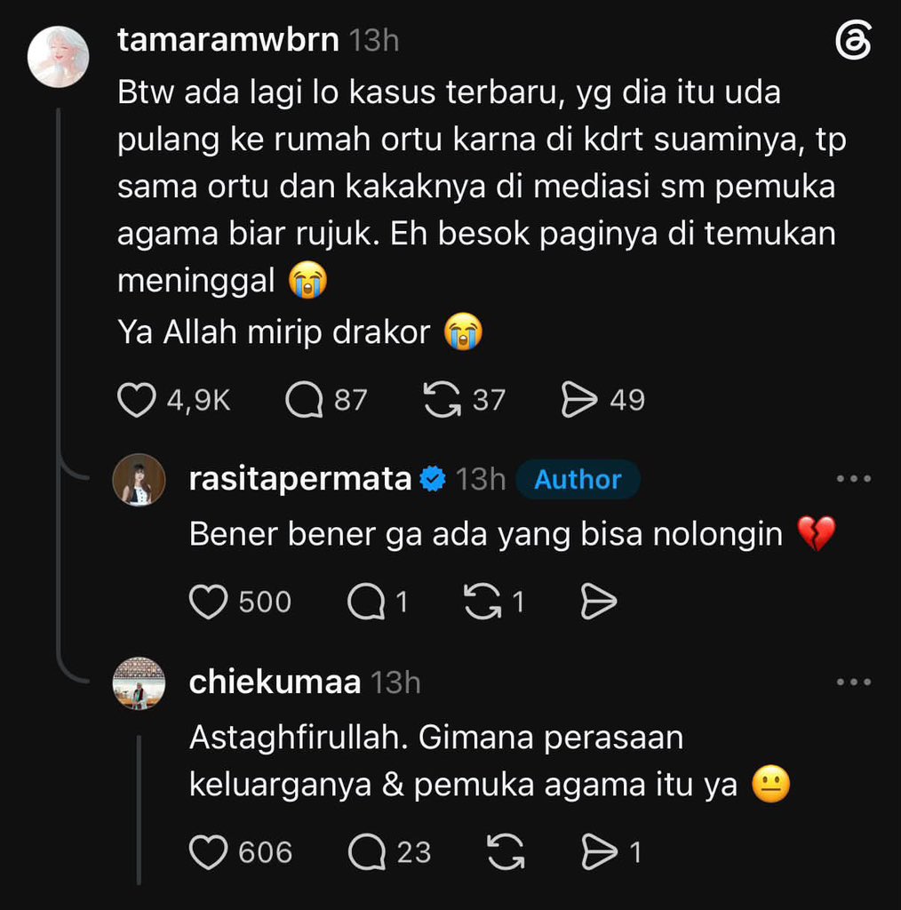 sosmedkeras's tweet photo. SUAMI BIADAB. KELUARGA BIADAB. PEMUKA AGAMA BIADABBB!!! 

Narasi mediasinya pasti gak jauh-jauh dari, “Maafin aja, suamimu cuma khilaf.”
“Istri yang memaafkan suami itu pahalanya besar.”
“Makanya jadi Istri tuh harus nurut biar suami gak marah”
“Malu sama tetangga kalau cerai.”

😭😭😭
