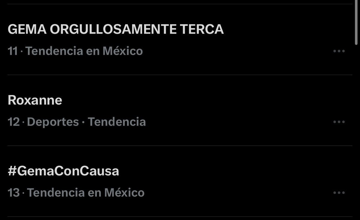 jasbethnssa's tweet photo. ya entramos gemidoraaas vamos

GEMA ORGULLOSAMENTE TERCA
#GemaConCausa https://t.co/ojztUJmD75
