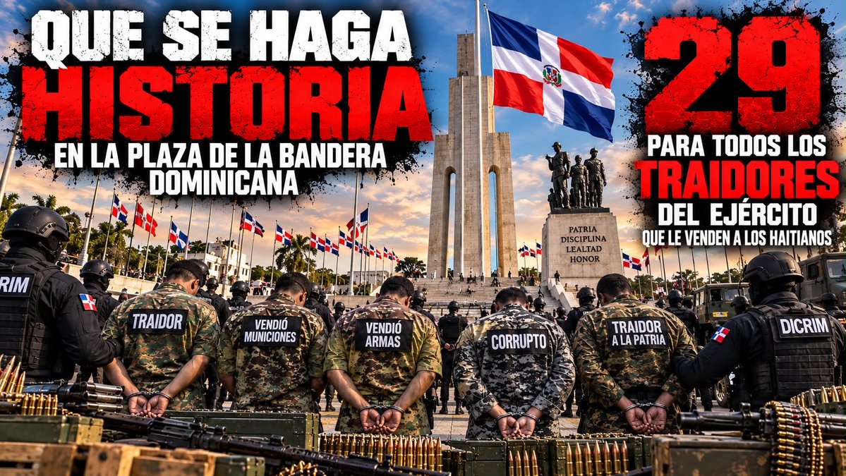 MannySolano01's tweet photo. A los Generales que venden  Armas a Haitianos Vamos a fusilarlo en vivo... https://t.co/H3ZAaTGkNi vía @YouTube https://t.co/f06atXycCb