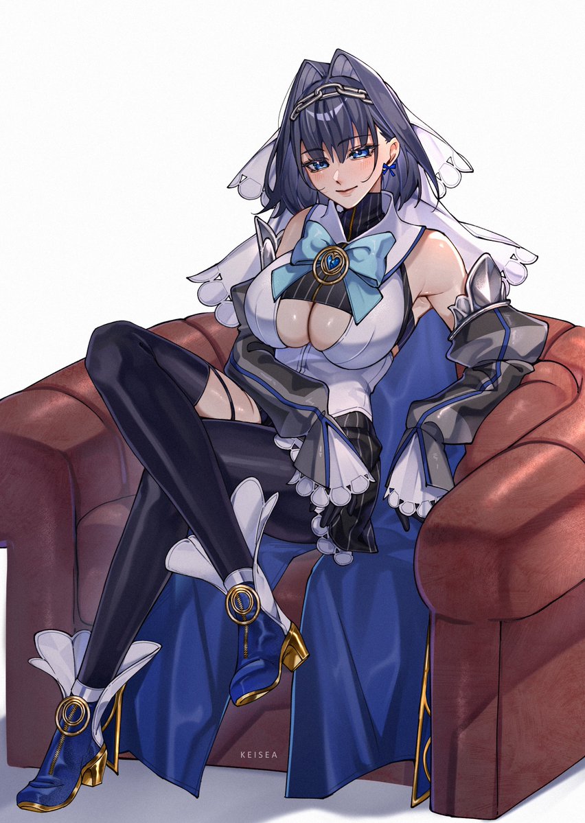 arkcadenza22's tweet photo. How a well-fed (with pizza) Kronii looks like in her natural habitat (comfy couch) . Pure grace💙

Reposting, this was my #kronillust art comm to @/Keiseeaaa ! https://t.co/LYbQP1xrsc