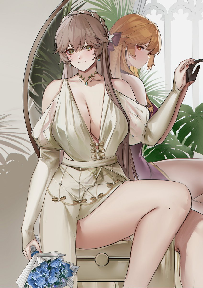 nev_nev24's tweet photo. Reflection in the mirror 

#GirlsFrontline2Exilium #ドールズフロントライン2 #少前2追放 https://t.co/iaMWXaK6kE