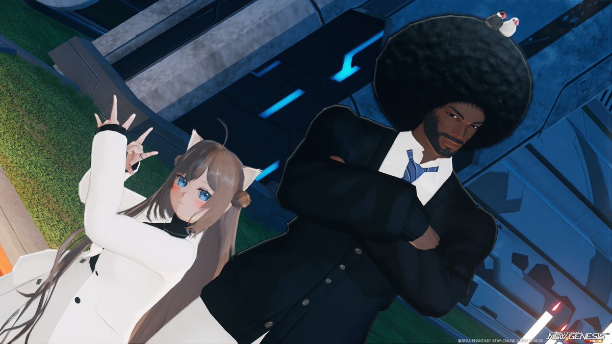 naginagi_pso2's tweet photo. 元ネタ分からないけど文鳥可愛い！

#PSO2NGS_SS
#ミスラビ https://t.co/qR37zZTeZ1