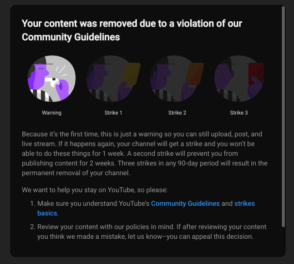 bobsawful's tweet photo. Fuck Youtube. https://t.co/qjby5sU63Z