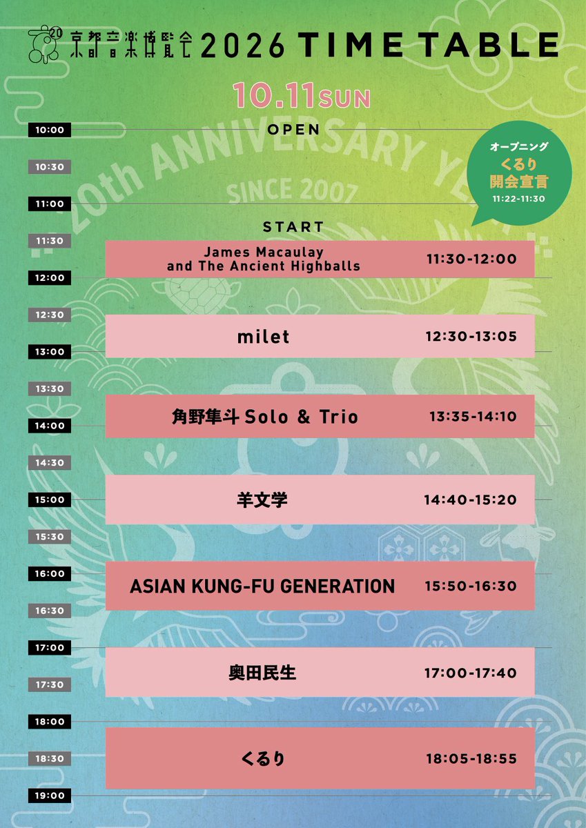 milet_music's tweet photo. 📍本日 #milet 出演！

【京都音楽博覧会 in 梅小路公園 2026】
12:30〜13:05

会場内では、miletオフィシャルグッズも販売中！
さらに、本日より“milet to ONPAKU”🆕発売！
是非お立ち寄りください！
#京都音博2026
https://t.co/48LzI2zQDn

by staff https://t.co/GFDU7UThEi