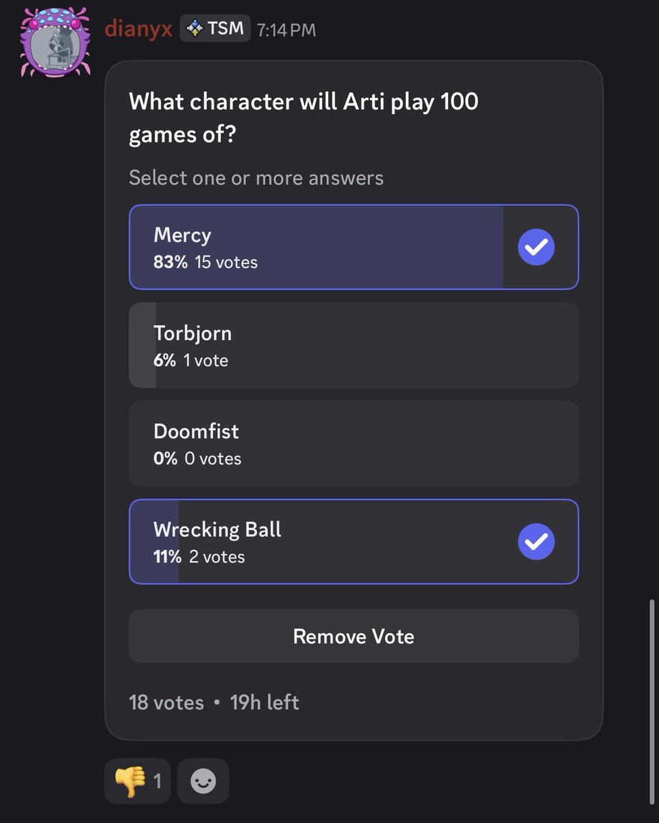 Arti_Ow2's tweet photo. The people have spoken.
100 games of Mercy begins after Hermes vs Koi 
https://t.co/si4IJ8MWNh https://t.co/6R74KEP2AS