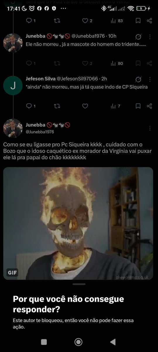 JefesonSil97066's tweet photo. @Junebba1976 @OTheBill @NewsLiberdade @Junebba1976 ohh que fofinho, me bloqueou nem o fdp do cu roxo, tu não aguenta a zueira né, goy de merda. https://t.co/eEP4ch7s0r
