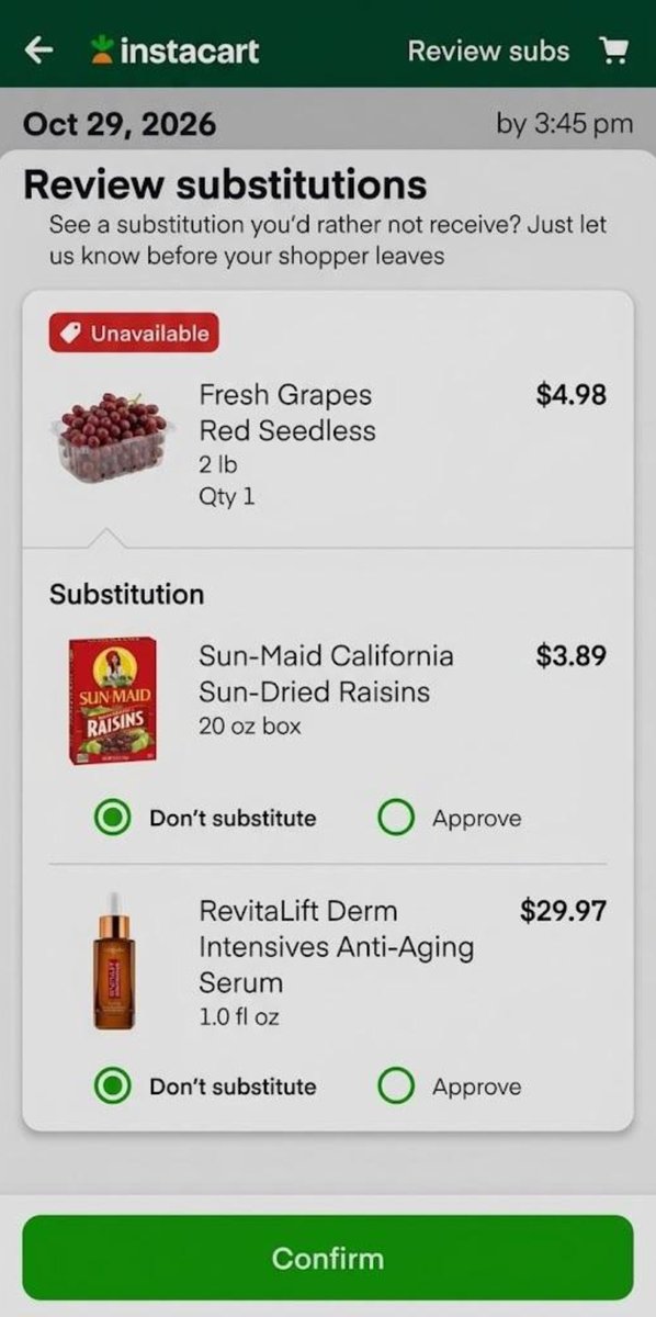 yahiamicealt's tweet photo. instacart shopper done lost his mind https://t.co/A3WIDp59AD