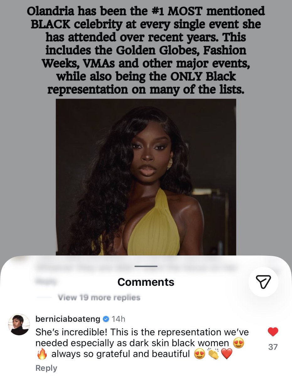 juanitamay1998's tweet photo. UK celebrity makeup artist Bernicia Boateng (Forbes 30 Under 30 honoree) shows love to Olandria: 

“She’s incredible! This is the representation we’ve needed especially as dark skin black women.” https://t.co/Zc1IScUZ1e