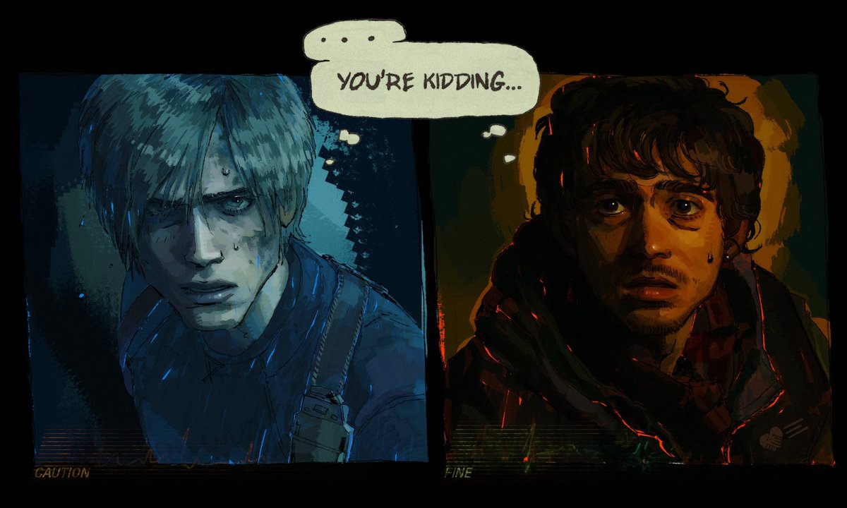 crownurdoves's tweet photo. Meanwhile on the other side of raccoon city https://t.co/Sj34b49uPV
