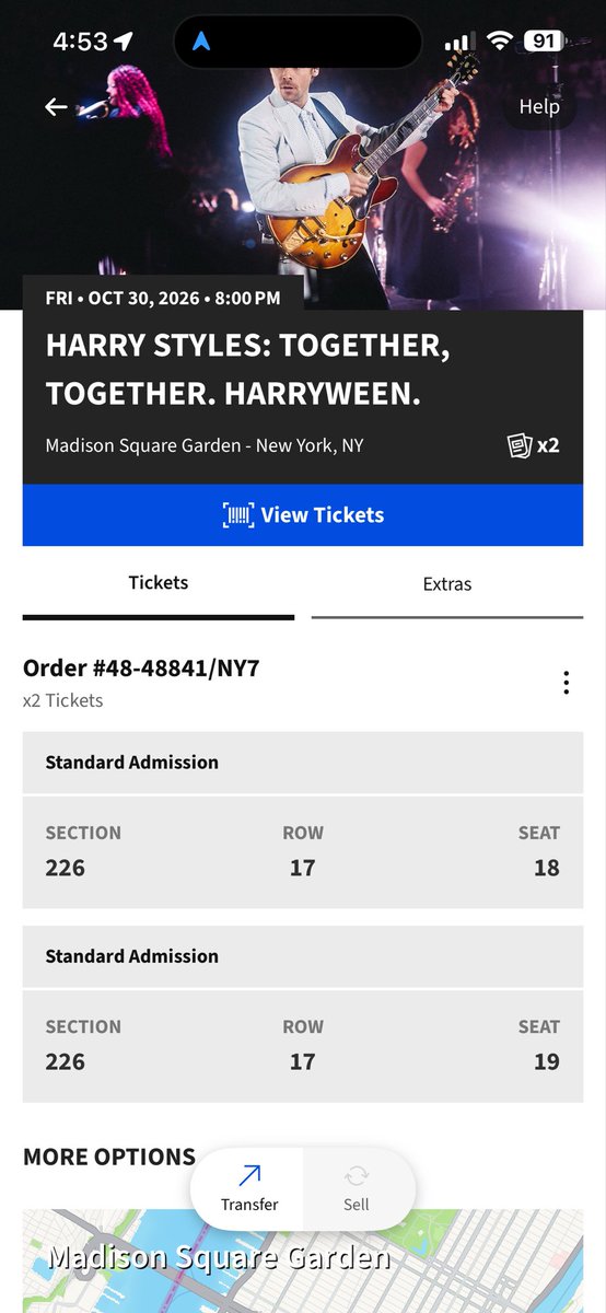 schmidtdayy's tweet photo. Harryween tickets for sale, willing to negotiate on the price. #harryween #msg #harrystyles #onedirection #harry #styles https://t.co/PkFRfH6vTv