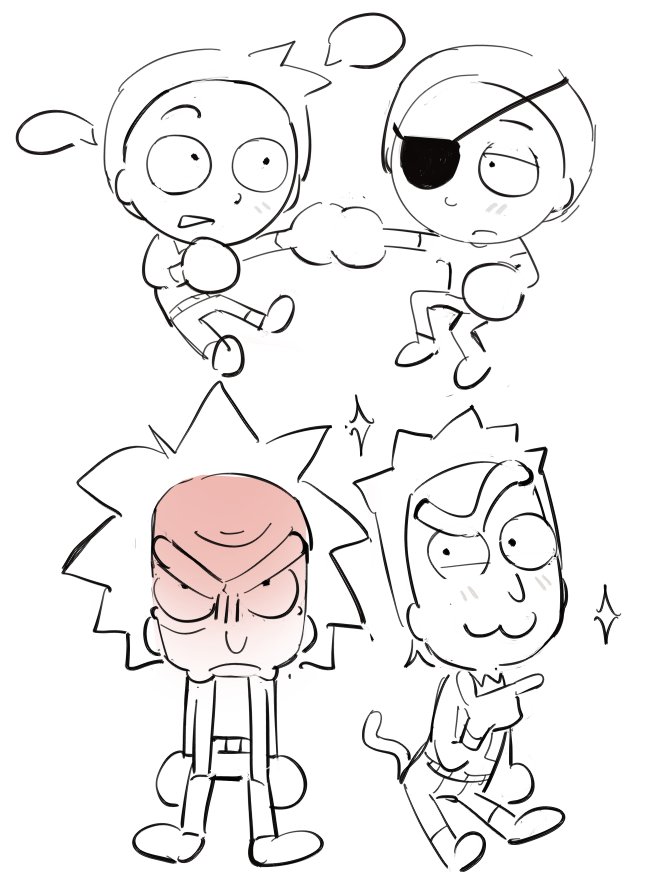 Ilucom_'s tweet photo. ooooh #Rickandmorty #Rickprime #Prickcest https://t.co/l4y48UKSIE