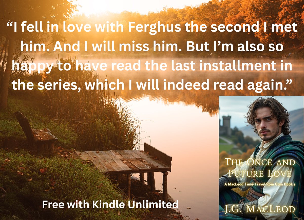jgmacleodauthor's tweet photo. The Once &amp; Future Love - the final book in my time-travel, rom com series - is the perfect escape! 🥳📚🔥🎉 🫦❤️‍🔥🫶🏻🥋
https://t.co/2PQ9vlwEJh

-adventure
-sci fi
-action
-slow-burn romance
-banter
-mystery
-passion
-strong gin
-karate
-kilts
-satire
-HEA

#RomCom #Thanksgiving https://t.co/ZRHNpudRIW