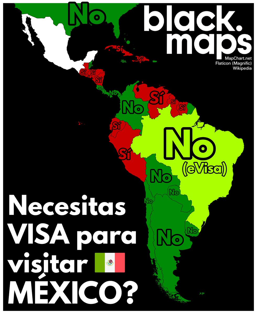 maps_black's tweet photo. Necesitas VISA para visitar MÉXICO 🇲🇽? https://t.co/QlLoiihO2B