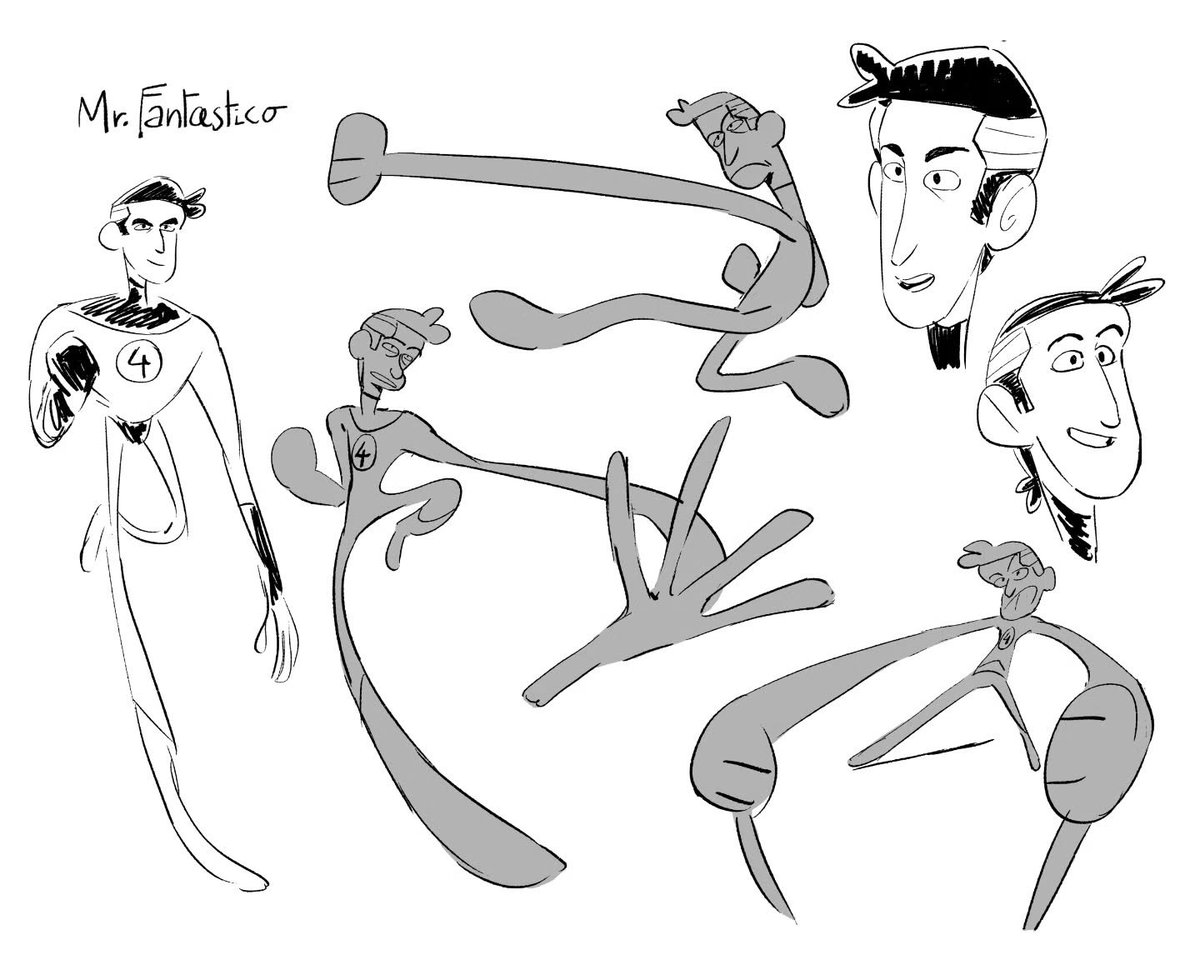 Messieverse's tweet photo. Artes conceituais do artista Alvaro Suazo para a webserie Fantastic Four Adventures with H.E.R.B.I.E https://t.co/idLegYE8CM