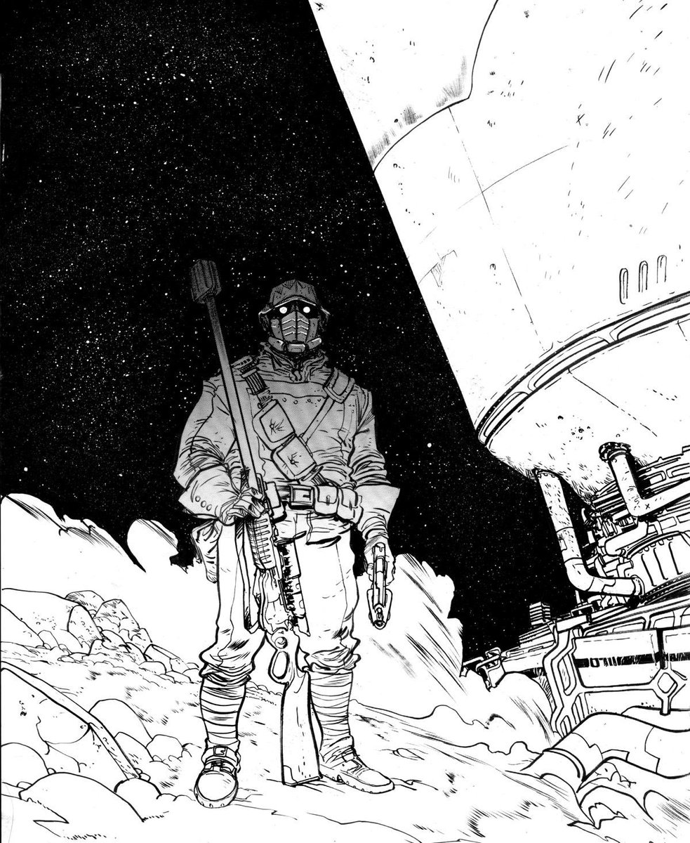 DailyStarlord's tweet photo. Star-Lord by Daniel Warren Johnson (2015) https://t.co/94TQTvWcls