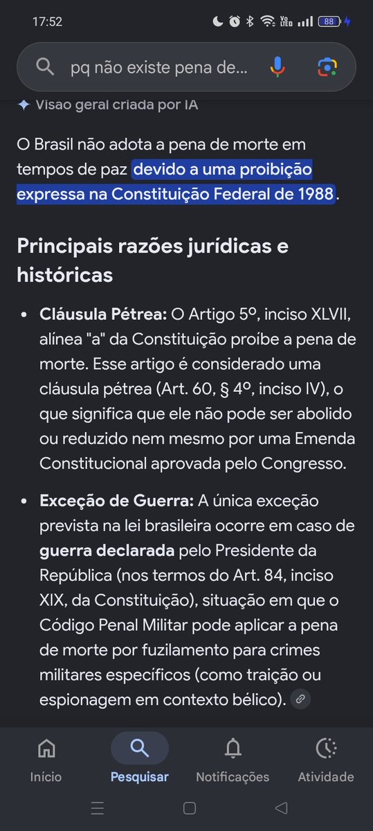 CamilaDuda1333's tweet photo. @FuiMortdaSilv É proibido pela constituição nem se o Bolsonaro quiser ele pode mudar isso, e sim ele já teve oportunidade pq foi o presidente do Brasil https://t.co/8cduVbdZzz