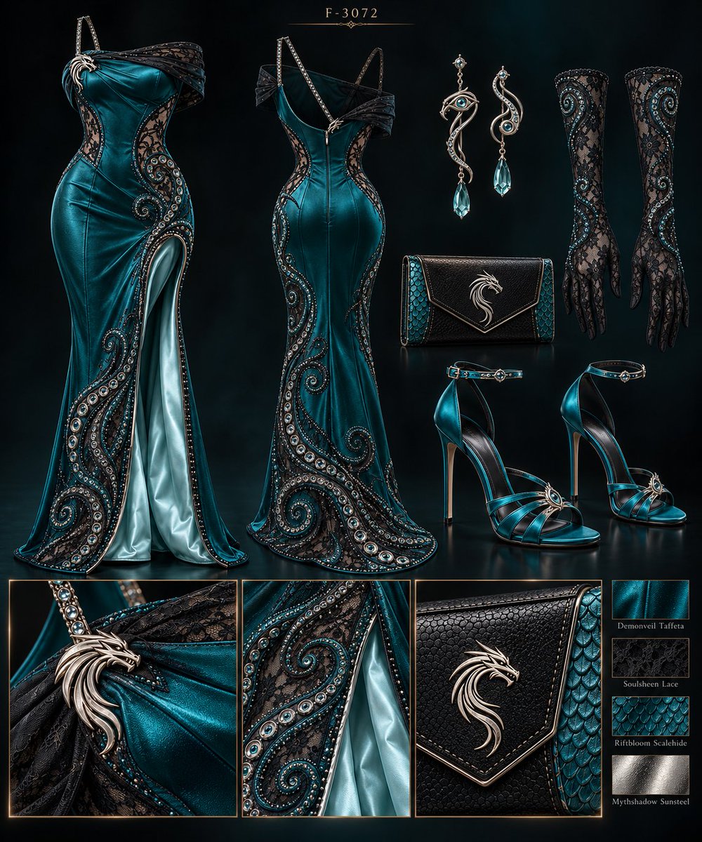 Pyndragon's tweet photo. It's the season for a Lovcraft theme elegant evening dress in many options.
Please enjoy everyone. https://t.co/e63BIad0Y4