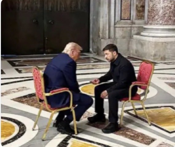 JoeLange's tweet photo. When you finally realize that Zelensky is just a puppet of the EU and NATO, you’ll understand that Trump is now going to “use and abuse” Zelensky, as the catalyst to remove the U.S. from corrupt NATO and make a permanent alliance with Russia.

The two biggest Christian nations aligning together against evil in the future.

Massive historical WINNING!

EU/NATO….thank you for playing!