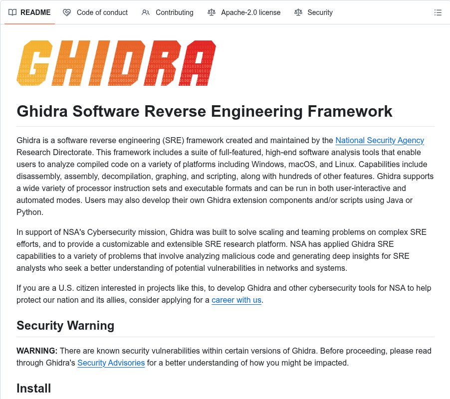 precisox's tweet photo. La NSA liberó su herramienta interna de reverse engineering y es completamente gratis.

Se llama Ghidra y ya tiene más de 81.800 estrellas en GitHub.

Es el framework que usan para analizar malware y binarios complejos a escala. Incluye:

• Desensamblado + decompilación  
• Gráficos de flujo  
• Scripting en Python y Java  
• Soporte para cientos de arquitecturas  
• Modo interactivo y automatizado  

Funciona en Windows, Mac y Linux.

Si todavía pagas por IDA Pro o sufres con herramientas limitadas, prueba esto primero.

Revisa los avisos de seguridad antes de usarlo.

Ya lo usas o sigues con las de pago??