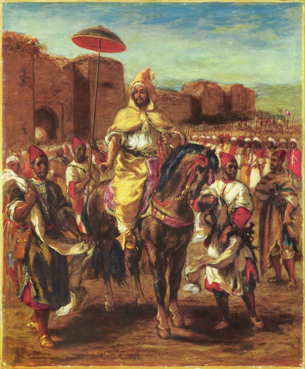 alpharomeous123's tweet photo. @MaxAsecas2 Forget hate and you will appreciate morocco more than you think. His grandfather Sultan moulay Abderrahman in 1868 by french painter eugene delacroix https://t.co/NwWfYkHIyo