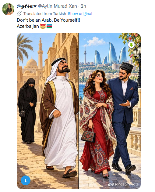 ActivThinker's tweet photo. العرب يحسبون المسلمين يعتبرونهم قدوة 

بالواقع المسلمين يعتبرون العرب اسوء مثال

من العبارات الشائعة كما بالتغريدة

لا تكن عربيا

للاشارة أن العرب يهينون المرأة بجعلها تمشي خلف الرجل
الرجل يتكبر على المشي معها
بعكس اهل بلده

مهاتيرمحمد رئيس ماليزيا قال الاسلام لدى العرب عنيف مخرب https://t.co/SrkSWgKDRh