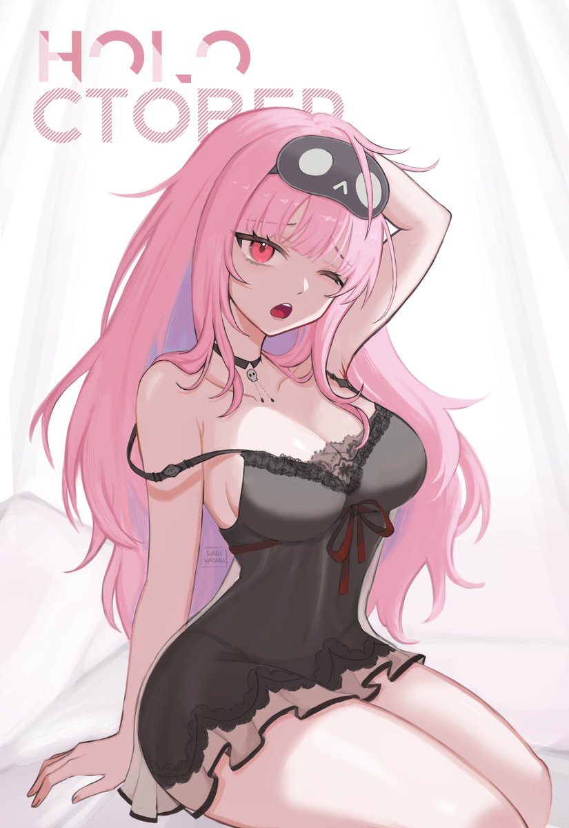 wabiwasabi_'s tweet photo. Day 8 - Sleepwear
#holoctober #callillust https://t.co/iczrQF3ADy