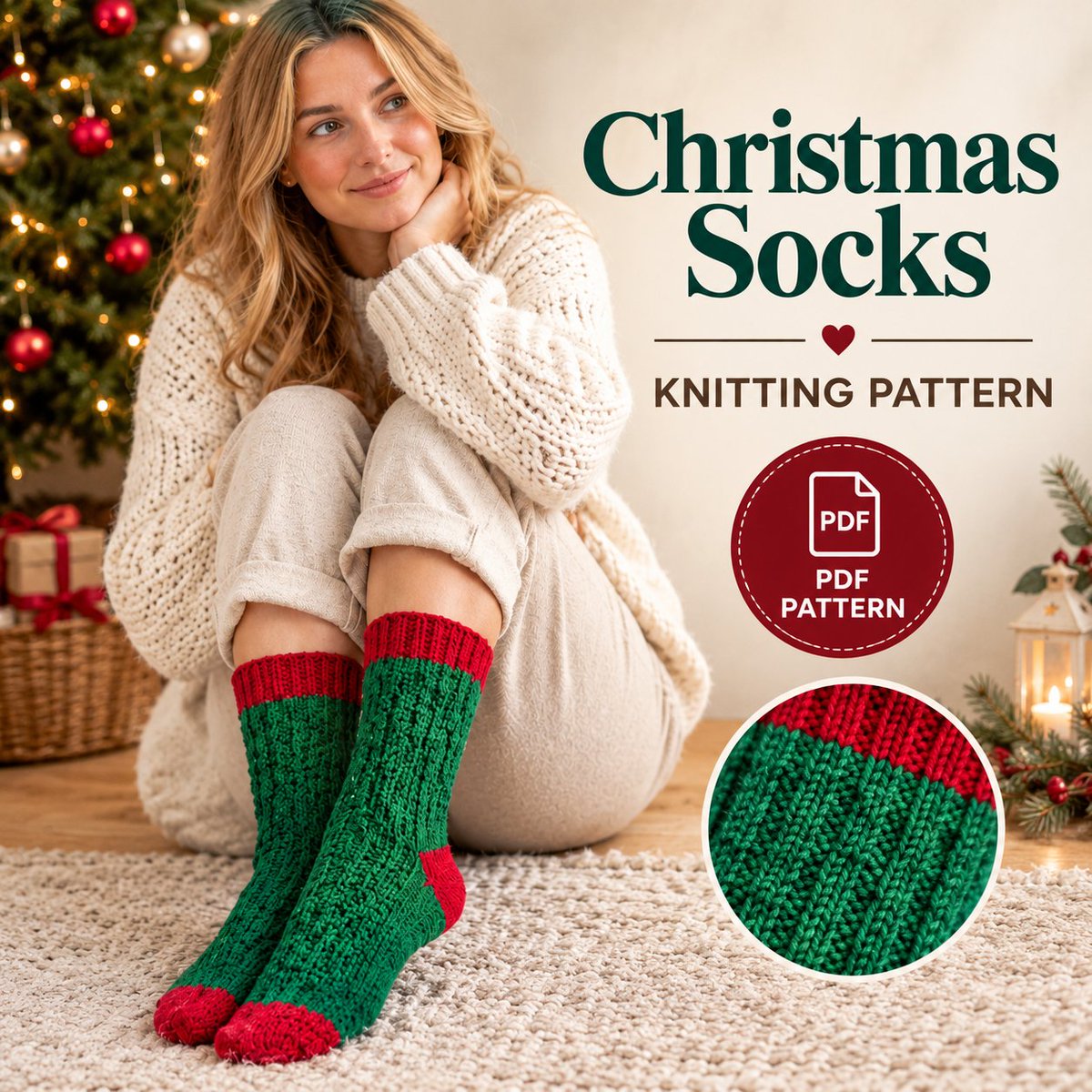 braimcrochet's tweet photo. Buy Christmas Sock Knitting Pattern PDF, Faux Cable Holiday Socks, Instant Download on @Gumroad https://t.co/xnjSCzcnpE https://t.co/CYUT0awTv7