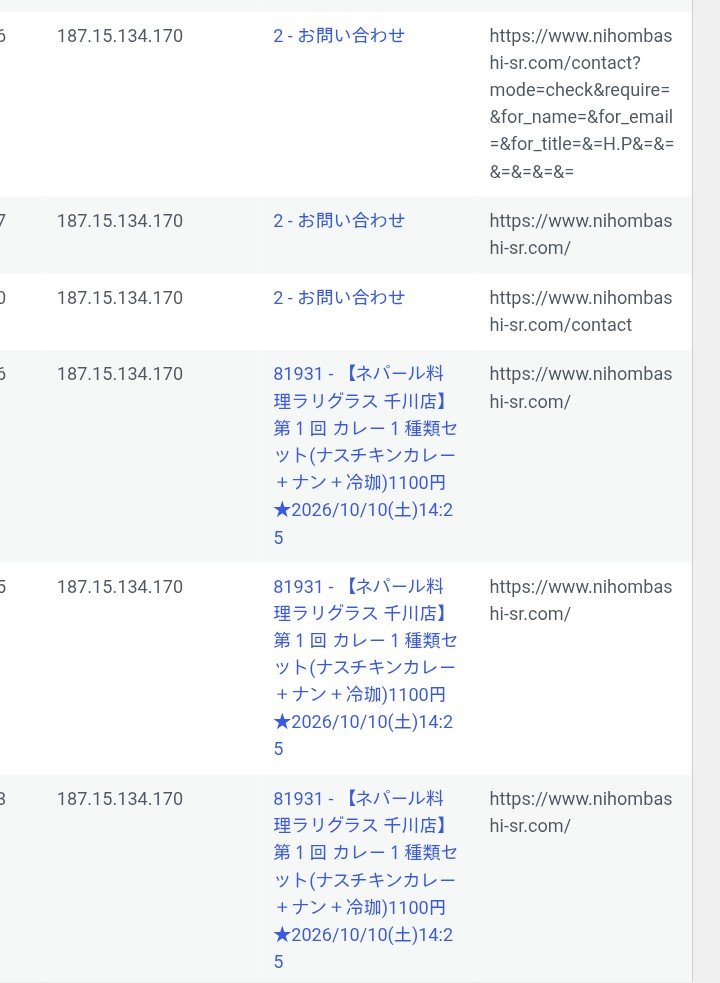 desert_moon1984's tweet photo. 格安使い捨てサーバー アマゾンAWSドメイン等、日本の基地局を経由した海外のフィッシングメール詐欺組織
AI等機械を使いトップページから問い合わせフォームに短時間でアクセスする挙動。
ワードプレス側で対策したがIPアドレスを毎回変更してアクセスするのでFTPで排除設定した。 https://t.co/p79xktPhMj