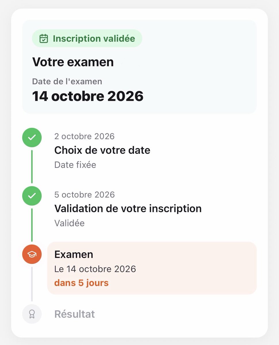 azcabuilds's tweet photo. J’avais un problème sur une app, les candidats passaient un examen où on les inscrivait

Sauf qu’on a eu pas mal de soucis avec des absences (mauvais jour ou mauvaise heure)

Maintenant ils ont toutes les infos ils peuvent plus oublier la date de leur exam https://t.co/MQ4jUQPPrg