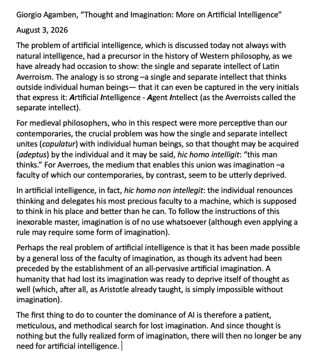 The Informational Parasite