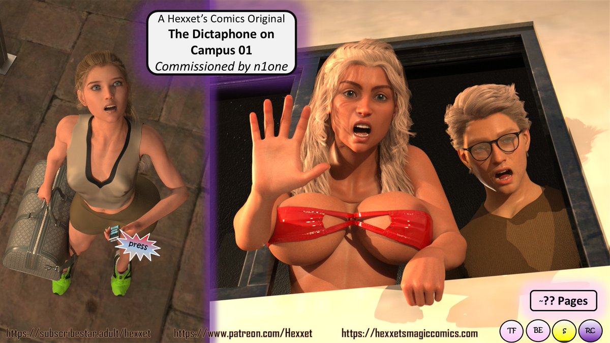HexxetVal's tweet photo. A Dictaphone falls into Stacey’s life.
Whatever it records… becomes reality.
And she’s heading straight into a competition.
#comic #urbanfantasy #magic #realitychange https://t.co/eFhx6jbeko