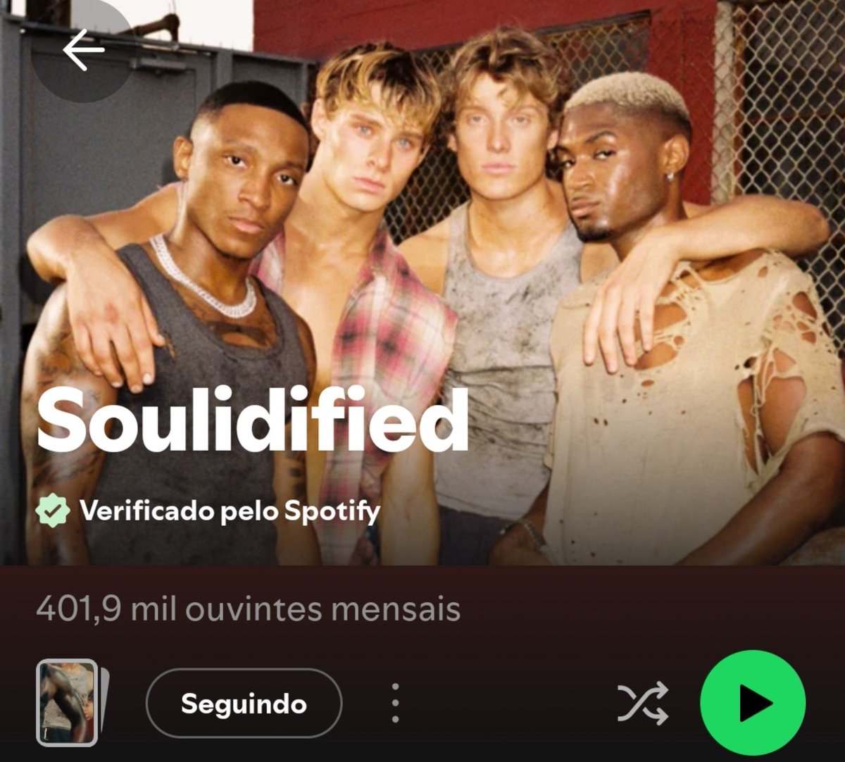 PSoulidifiedBR's tweet photo. SURREAL!

Soulidified ultrapassou a marca de 400 mil ouvintes mensais, tendo o maior aumento diário desde o lançamento de Man Ain't Me (+49.551)!

Parabéns @SoulidifiedSMBL e Souldiers pelo trabalho duro e divulgação ❤️ https://t.co/c8bwr33Jo3