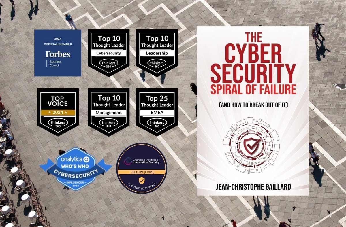 Corix_JC's tweet photo. The #Cybersecurity Spiral of Failure - And How to Break Out of It

How decades or #corporate short-termism and lip-service around cybersecurity have led to the endless series of #cyberattacks and #databreaches we see today

Everything #security vendors and consultants don't want you to read >> https://t.co/WpkoJfoX9Q 

#tech #business #leaders #leadership #management #governance #CISO #CIO #CTO #CEO #cyberthreats #cyberrisks