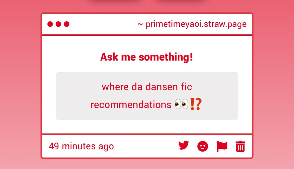 chascalani's tweet photo. my personal fav dansen fics rn

https://t.co/Y4HuHWytww

https://t.co/RKch8RD03r

https://t.co/nvhG8SLW5b https://t.co/tXCTtC14Tz