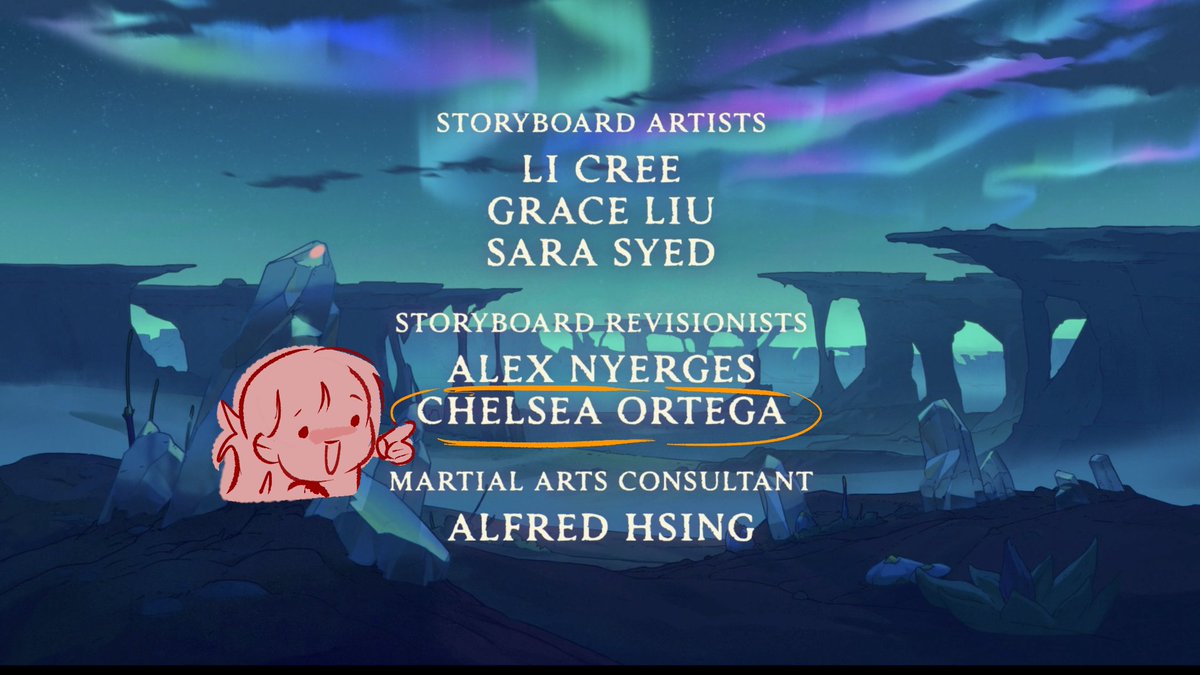 caramoccii's tweet photo. my first TV animation credit, what a dream 🥹🧡 #avatar #sevenhavens https://t.co/rp55i083nY