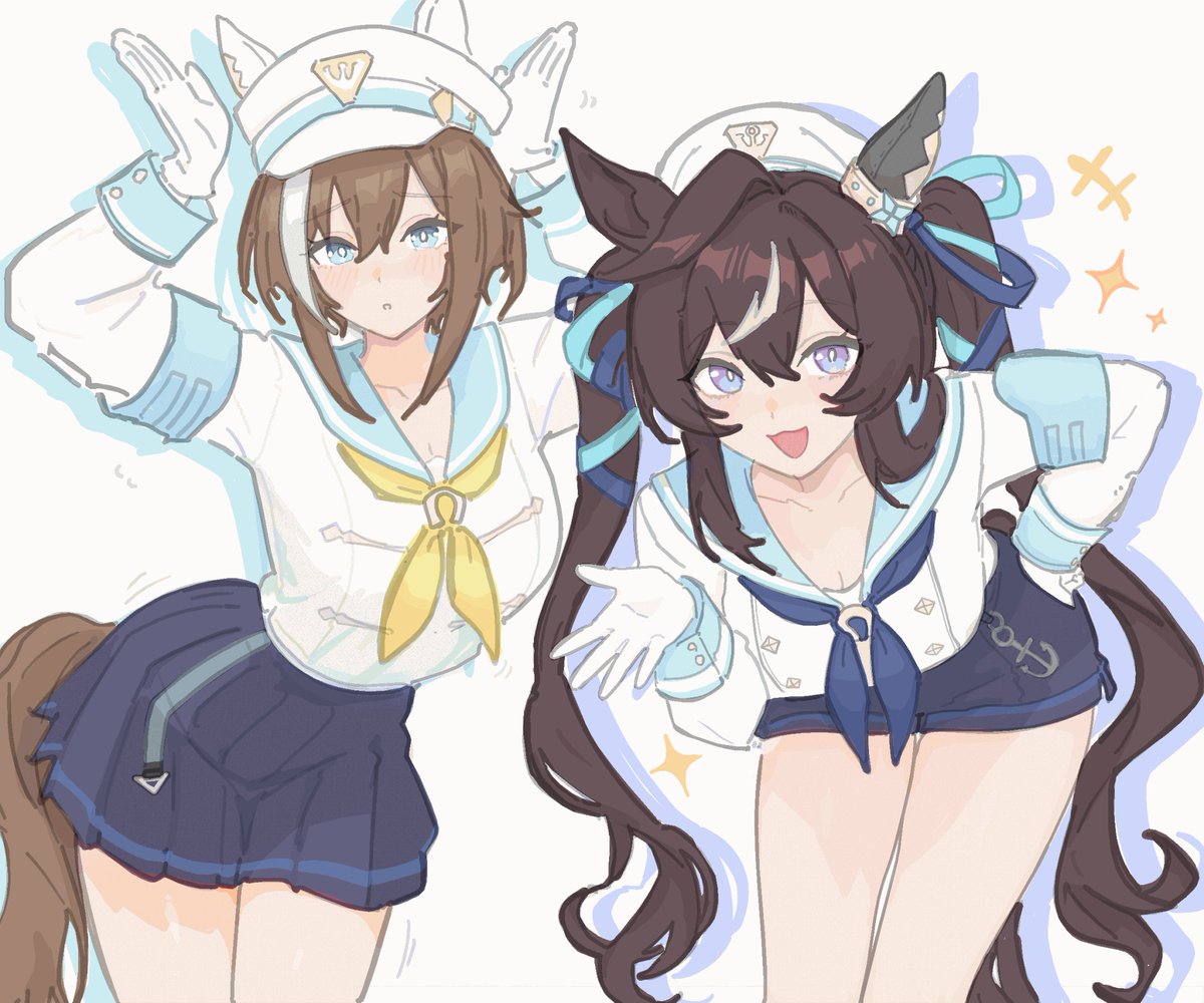 makoto_anon's tweet photo. Horse sailor sisters 💢 https://t.co/3UZ36ePuOQ
